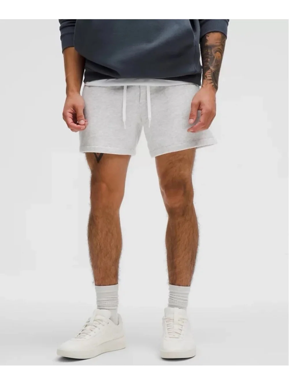 Lululemon Mens Steady State Classic Fit Shorts 5” LM7BD3S XXL Heathered Grey